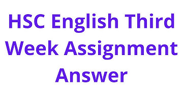 HSC Third Week English Assignment Solution|| Juvenile Delinquency Paragraph