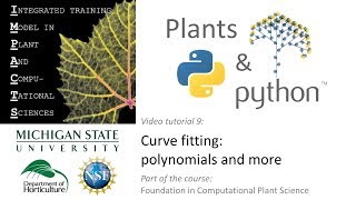 Plants & Python, vol. 9: Curve fitting: polynomials and more