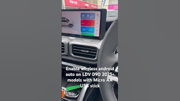How to solve  #androidauto  issues on #LDV #maxus #d90  2025+ models with wireless Micro AA Stick
