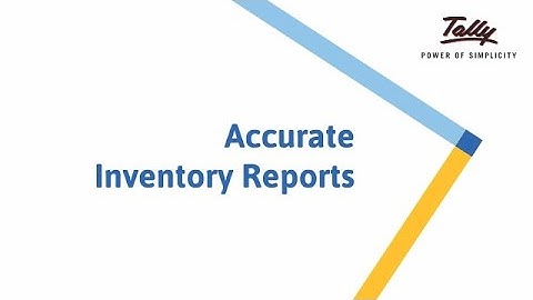 Accurate Inventory Reports | TallyPrime Walkthrough