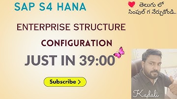 How to Create Enterprise Structure in SAP S4 HANA FICO