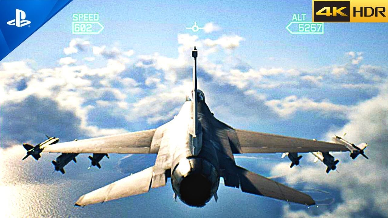 PS5) ACE COMBAT 7 Gameplay  Ultra High Realistic Graphics [4K HDR