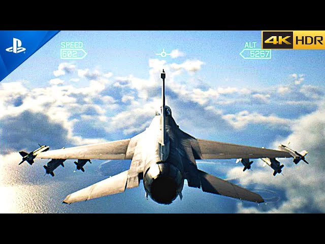 PS5) ACE COMBAT 7 Gameplay  Ultra High Realistic Graphics [4K HDR