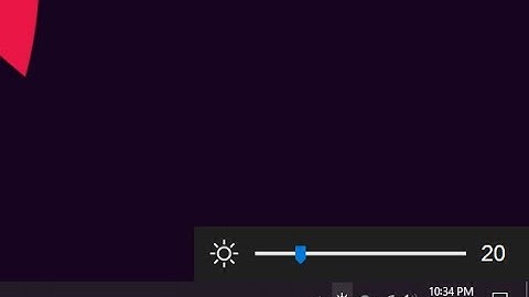 How to adjust brightness of Monitor on Windows 10 Desktop with brightness controller.