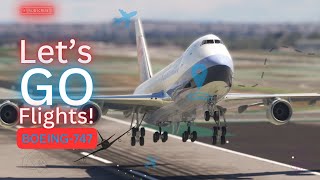 LOW BIG Aircraft Flight Landing!! Boeing 747 Air China Landing at Los Angeles Airport