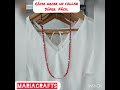 Cómo hacer un collar largo, fácil y rápido❤ #collar #bisutería #collares #bisuteria #necklace