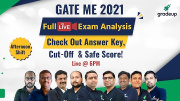 GATE Mechanical Full Exam Analysis & Answer Key | Live 14th Feb Shift 2 | Do not Miss! | Gradeup