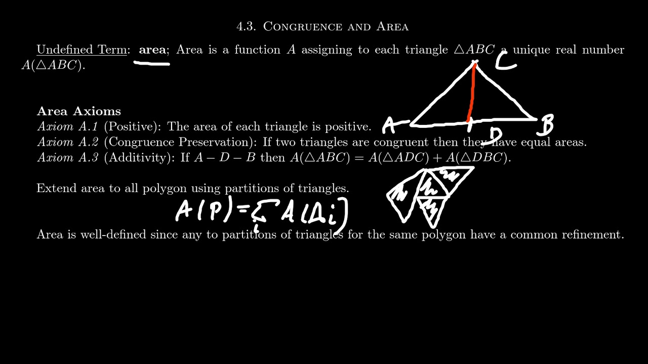Area Axioms YouTube