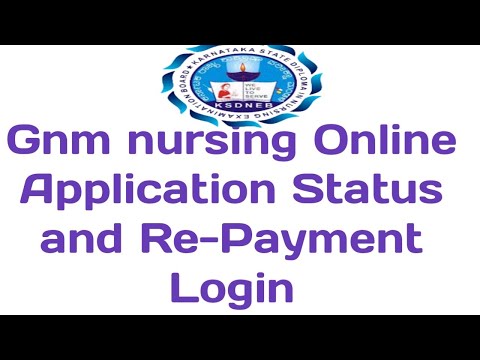 GNM Nursing Login ll Payment Pending Status ll Download application ll