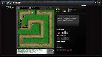 Flash Element TD speedrun sample