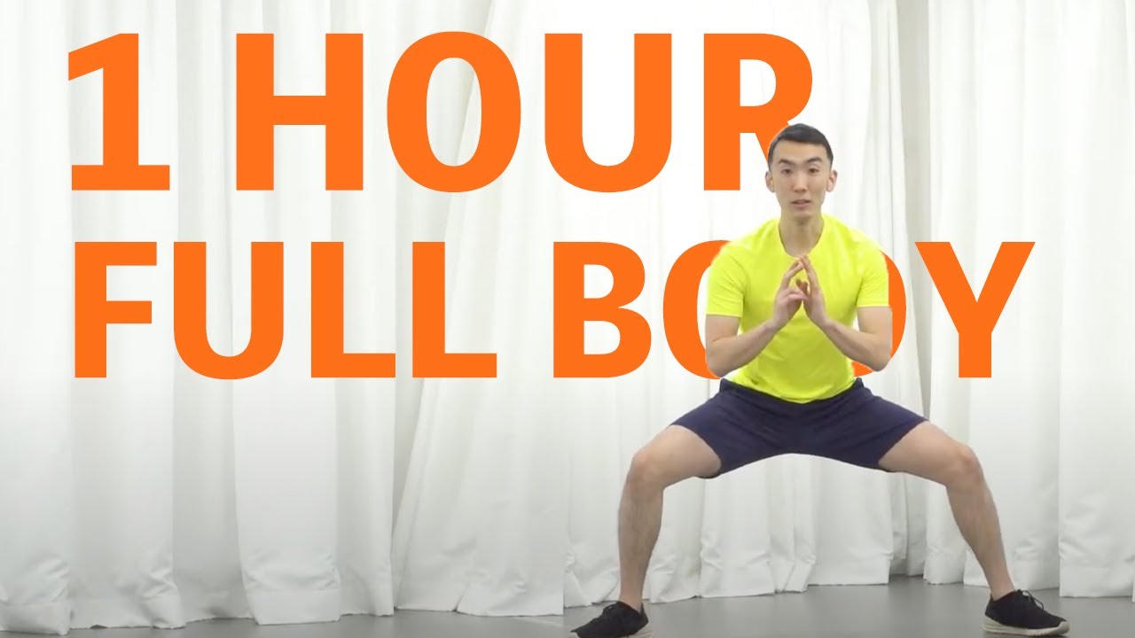 1 hour full body workout at home / No equipment / No jumping / CARDIO