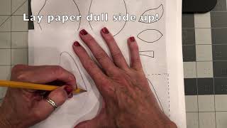 HOW TO TRACE PATTERNS ON FREEZER PAPER