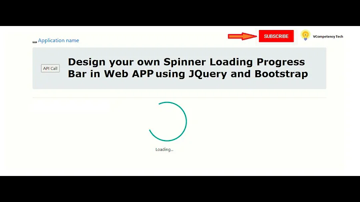 Loading Progress Bar Symbol  in .NET MVC using Bootstrap and jQuery