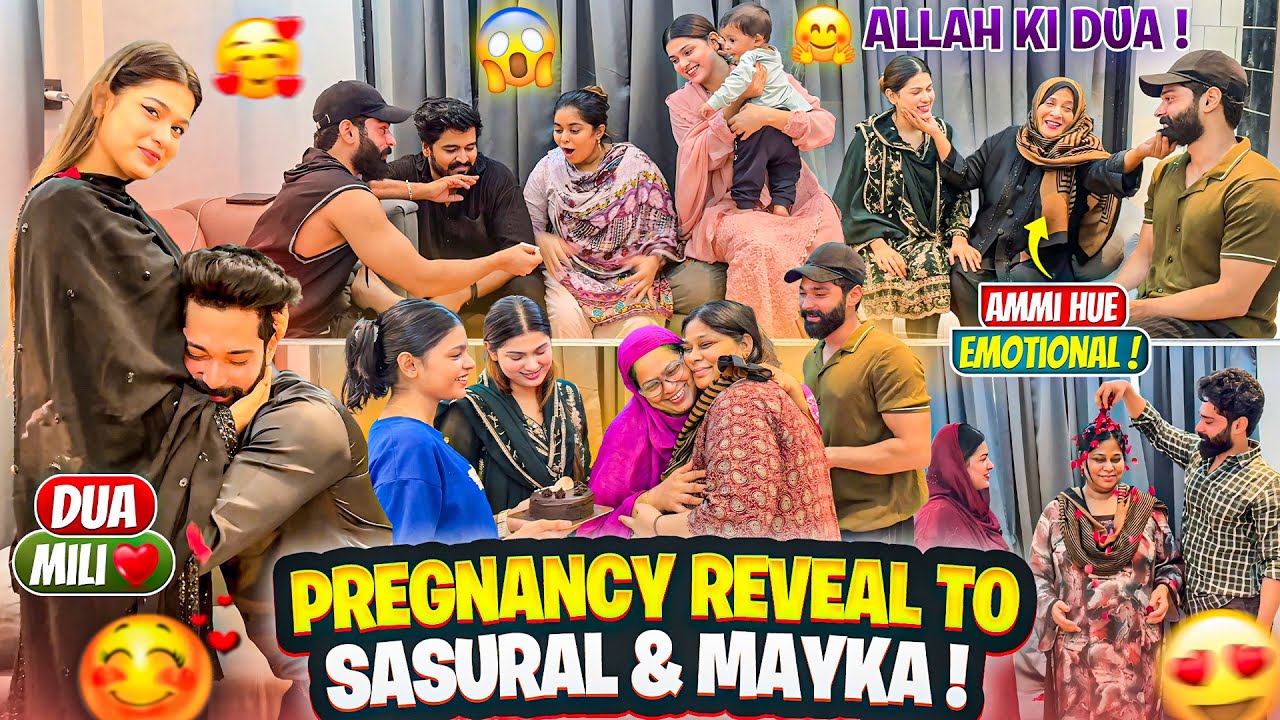 Pregnancy Reveal To Sasural & Mayka 🥹| Ammi Hue Emotional 😭| Dua Mili ❤️| Fokats | Abresh & Zeeshan