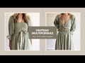 VESTIDO MULTIFORMAS, PASSO A PASSO COMPLETO SEM MODELAGEM #dress #diy #passoapasso