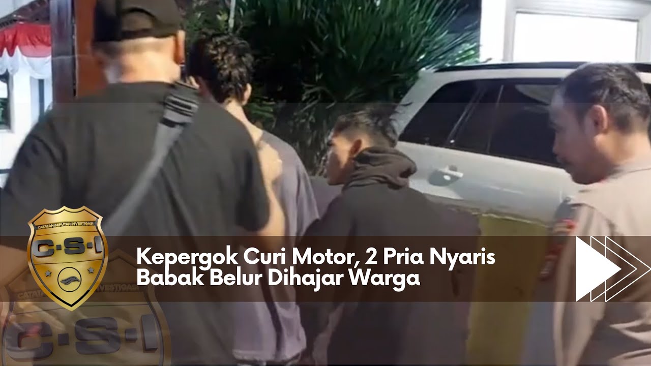 Kronologi 2 pria babak belur saat curi motor di komplek TNI AL Gunungputri Bogor, dikepung warga