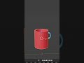 Cup with straw in Blender