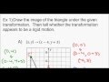 Geometry - Unit 2 Lesson 1 Transformations and Rigid Motion