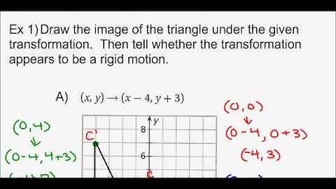 Geometry - Unit 2 Lesson 1 Transformations and Rigid Motion