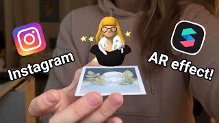 Image tracker / AR business card for Instagram + tap interaction || Spark AR tutorial