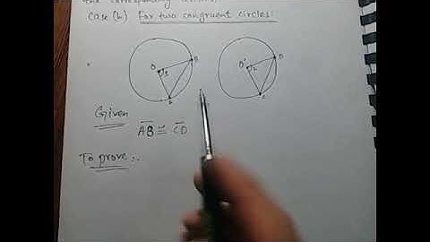 Theorem 11.3 (Case-B)Equal chords of congruent circles subtend equal angles at their centre.