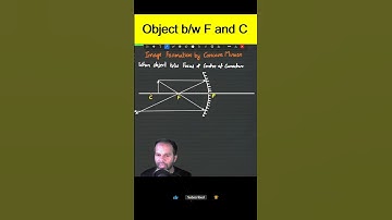 Image Formed by Concave Mirror | Object Between Focus and Center of Curvature #optics
