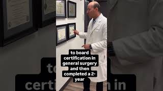 Becoming a board certified Plastic Surgeon requires extensive surgical training.