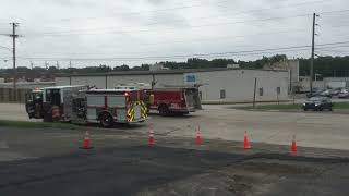 Akron Fire Department Engine 607 (2) Returning
