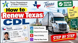 How to Renew Texas CDL 