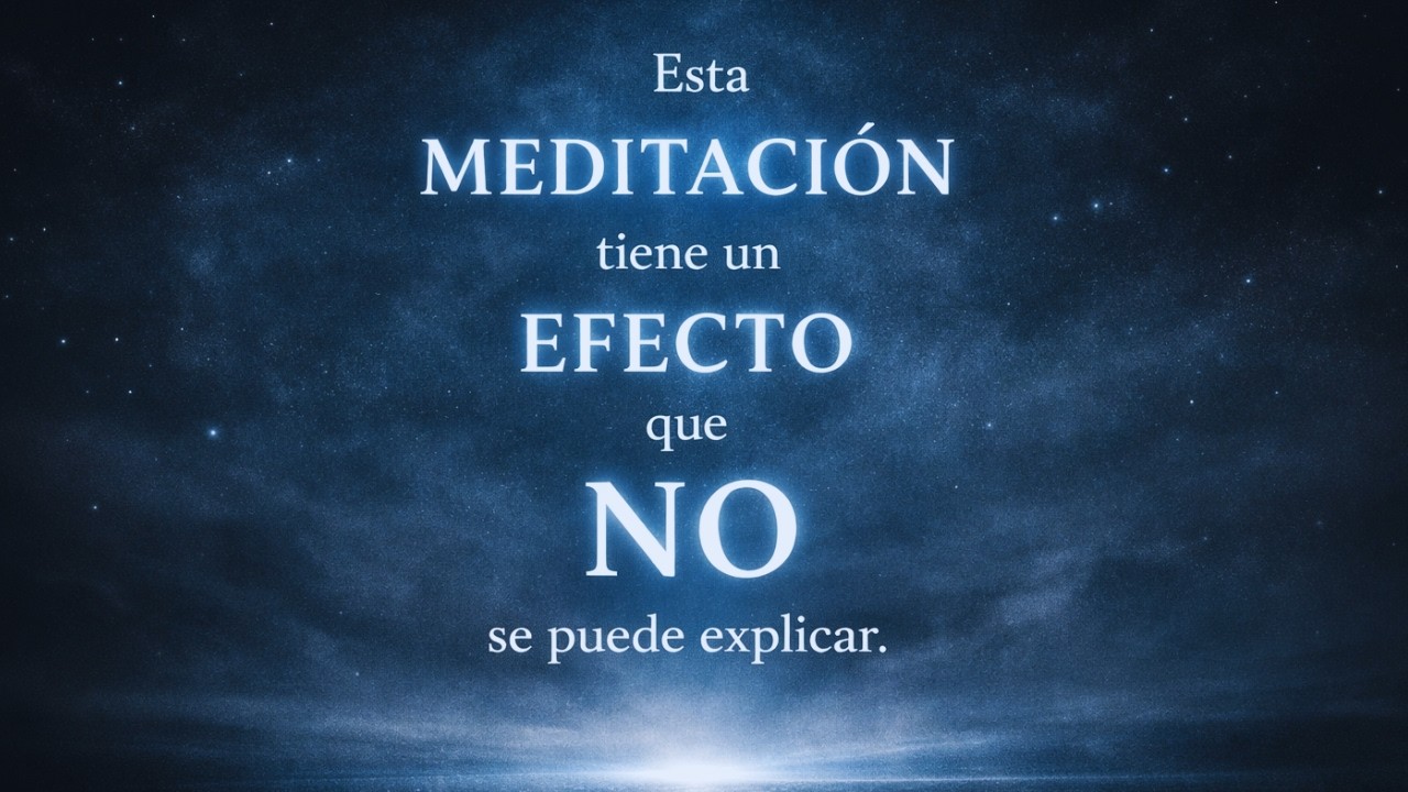 Esta MEDITACIÓN tiene un EFECTO que NO se puede explicar