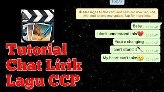 Cara Membuat Chat WA Lirik Lagu di CCP