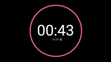43 Second Countdown Timer / iPhone Timer Style