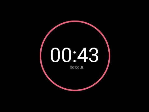 43 Second Countdown Timer / iPhone Timer Style