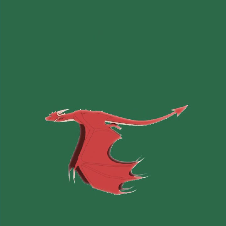 Mentahan Green Screen Animasi Naga Terbaru ❗#greenscreen #naga #dragon