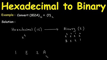 Hexadecimal to Binary | Digital Electronics | Electrical Engineering
