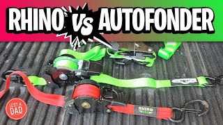 RHINO vs Autofonder Retractable Ratchet Straps COMPARISON