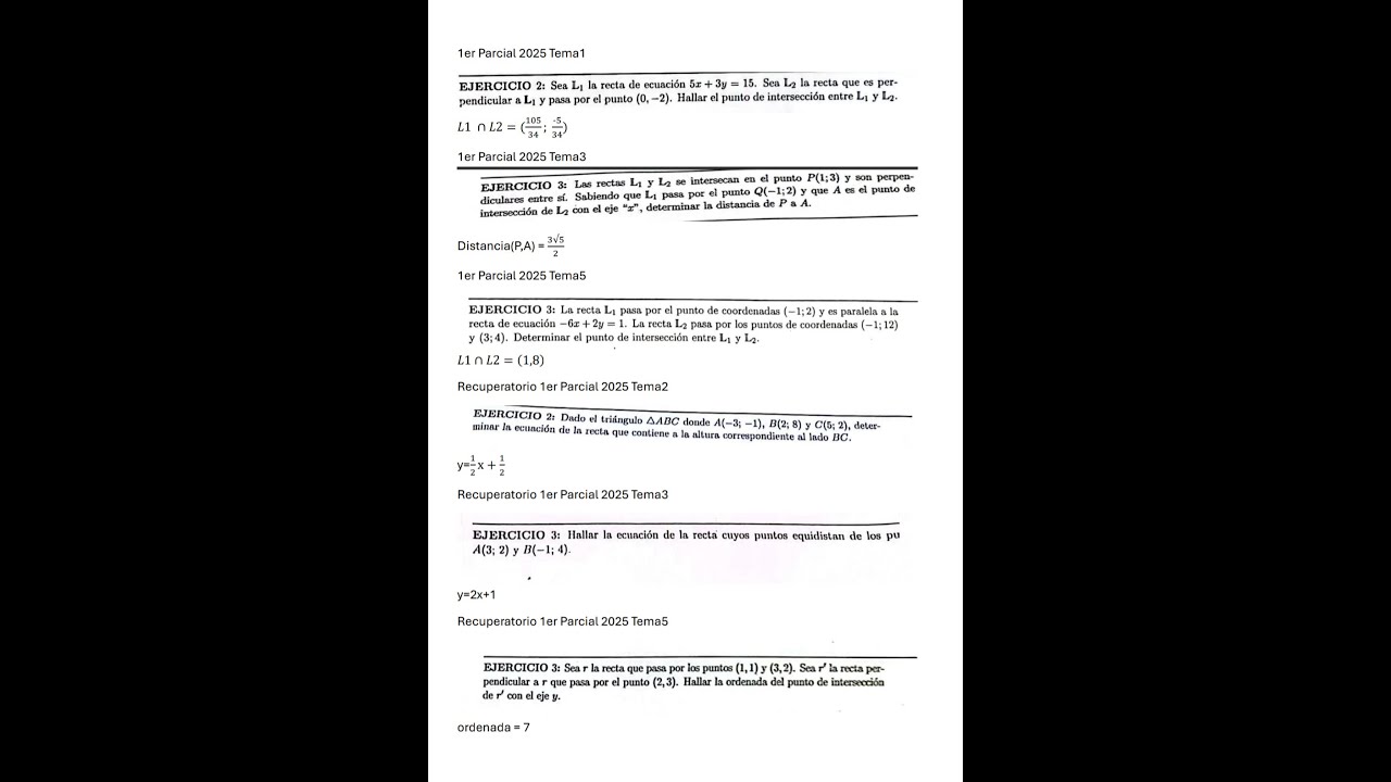 Ejercicios de Funcion Lineal | Parciales Ingreso UTN FRBA | Clase 4 GRATUITA