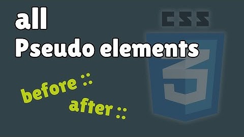 Learn all CSS Pseudo Elements in JUST 10 minutes!