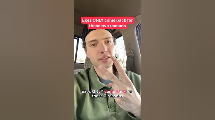 Exes ONLY come back for these two reasons. #ex #breakup #divorce #relationships