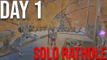 I LIVED IN A RATHOLE FOR AN ENTIRE WIPE ON ARKS MOST POPULATED CLUSTER - MESA SOLO ARK