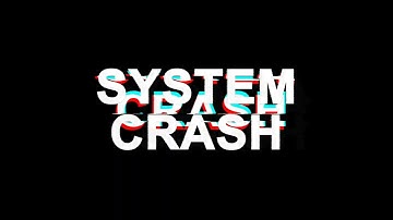 SYSTEM CRASH Glitch Effect Text Digital TV Distortion