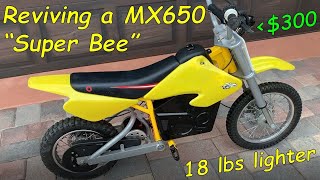 Restoring a Razor MX650 "Super Bee" - Upgrade to 36V Lithium Battery