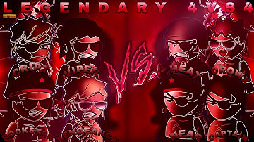 Legendary 4v4 Ft Viper, Rockstar, Cript, Captain, Crowx, Near, Heat, Exape, Skyper, Splade