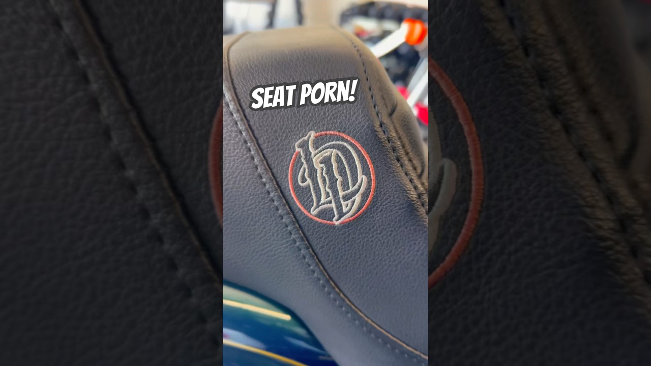 ⁣Lucky Daves seat porn on the dyna 🤌🏽 #fresh #hd #motorcycle #bikelife #dyna #fyp #shorts