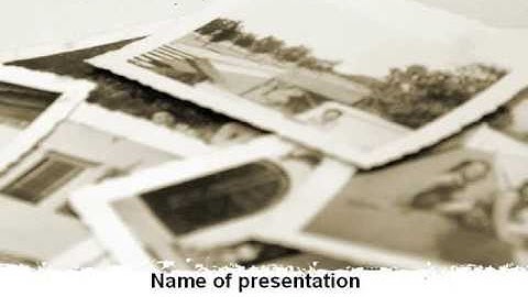 Vintage Photo PowerPoint Template by PoweredTemplate.com