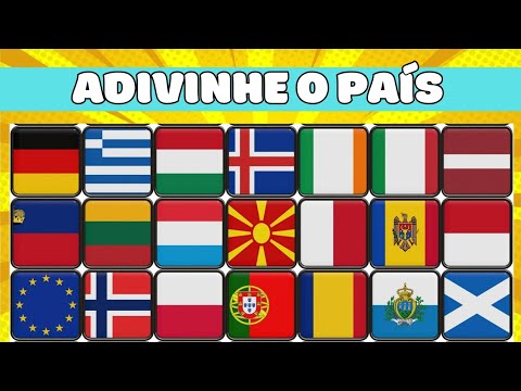 De que País é a BANDEIRA? 🎈 🚗 Quiz de Bandeiras de Países! 📍¿De qué país  es la BANDERA? 🎒 