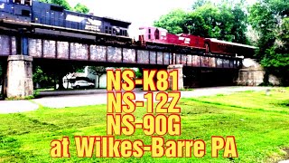 NS K81 NS 12Z NS 90G at Wilkes-Barre PA