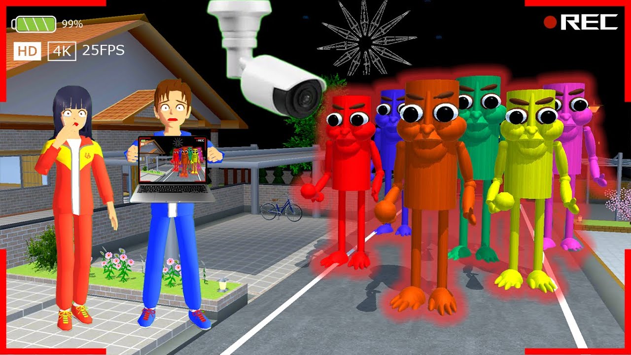 YUTA MIO TAKUT CCTV REKAM PENAMPAKAN TUNG TUNG SAHUR RAINBOW TERNYATA... 😱 SAKURA SCHOOL SIMULATOR