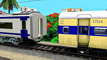 ICF MEMU TRAIN COUPLING VANDE BHARAT EXPRESS I BUMPY RAILROAD I RAILWORKS 3 I TRAIN SIMULATOR JK