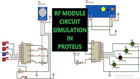 how to make rf module circuit  Simulation in proteus professional